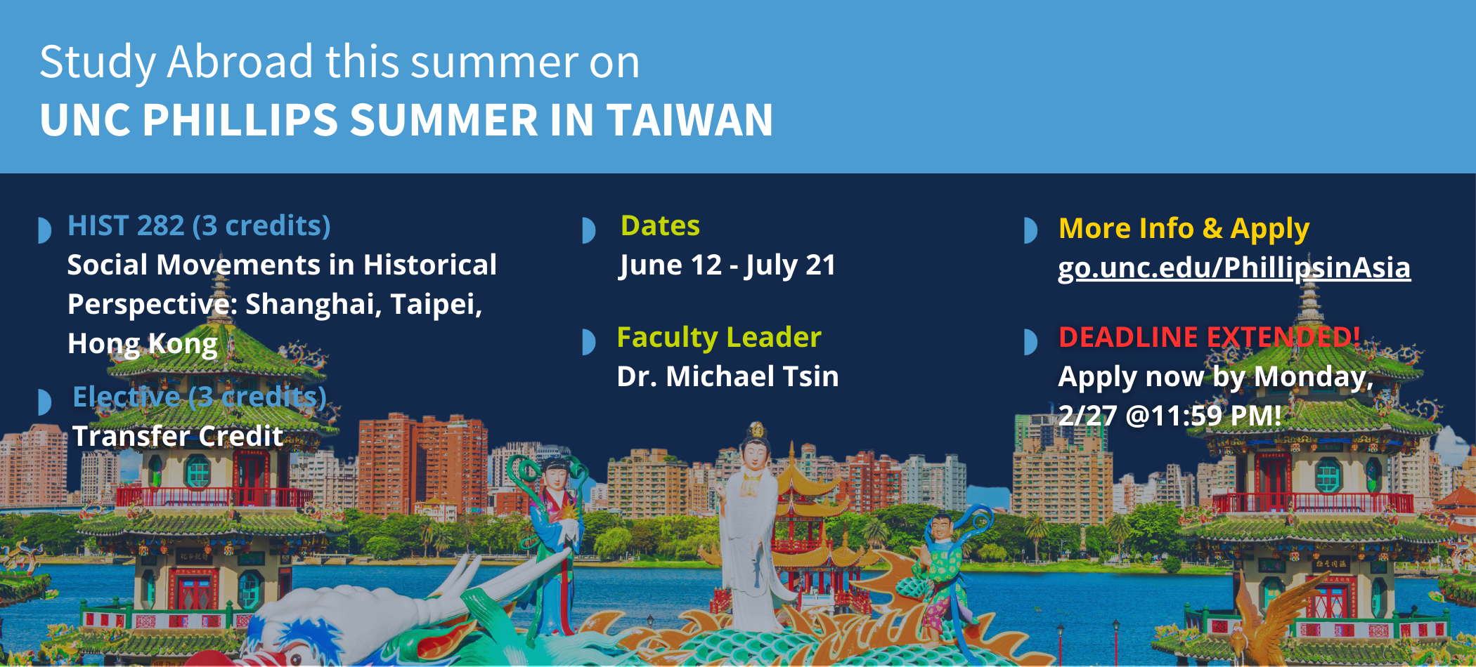 UNC Phillips Summer in Taiwan website slider 2